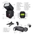 thumbnail image 2 of 700EX Dédié Essentiel Slr Ttl Flash, 4 Piles Rechargeables AA & Chargeur, Double Chaussure Angle Droit Flash Support avec Position Horizontale et Verticale, Cordon de Flash hors Caméra Robuste pour Canon & eC, 2 of 5