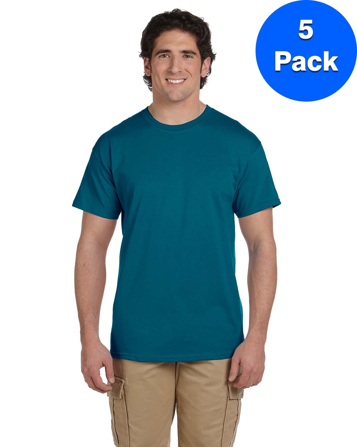 5 Pack Gildan Mens Ultra Cotton T-Shirt
