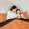 thumbnail image 5 of Feelyou Adult Boho Damask Twin Comforter Sets, Orange Butterfly Moth Bedding Set, 2-Piece, 5 of 8