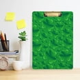 thumbnail image 6 of 12.5"x9" Green Shamrock Leaf Clipboards, Standard A4 Letter Size Nursing Clipboard with Low Profile Metal Clip Decorative Clip Board for Office Supplies,Gold, 6 of 7