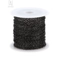 thumbnail image 2 of Gustave 16.4 Feet Stainless Steel Link Cable Chain 5 Meter Necklace Chains for Men Women Jewelry Chain DIY Making Bracelets Crafting, Black, 2 of 9