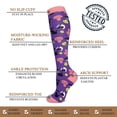 thumbnail image 5 of 4 Pairs Halloween Compression Socks for Women & Men Circulation 15-20 mmHg - Better Blood Flow, Swelling , Best Support for Medical, Running, Nursing, 5 of 6