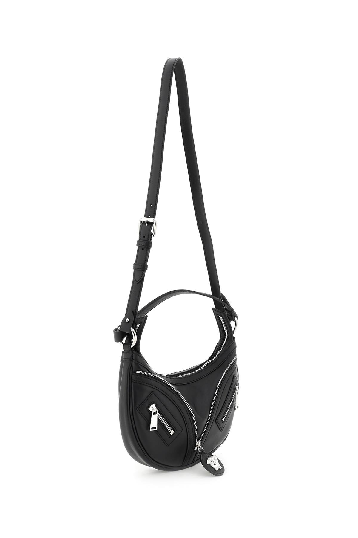 ショルダーバッグ・ポシェット VERSACE Repeat Mini Black Hobo Bag - 10098191A058781B00P Versace Repeat Mini Black Hobo Bag - Walmart.com