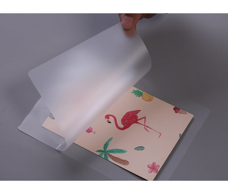 EQCOTWEA 5Mil 6x9" PVC 2Flap Glossy Thermal Hot Laminating Pouch Film 100 Sheets/Pack