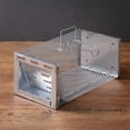thumbnail image 4 of Xloro Metal Live Rodent Trap with One Way Door Humane Mouse Rat Cage for Pest Control Safe Catch and Release for Home Factory and Outdoor Areas (1Pc 12"x6"x5"), 4 of 9