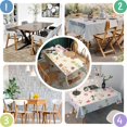 thumbnail image 4 of Happy Thanksgiving Turkey Fall Leaves Rectangle Tablecloth 60"x120",Waterproof Polyester Rectangle Table Cloth, Wipeable Spillproof Polyester Tablecloth for Dining, Camping, Indoor and Outdoor, 4 of 5