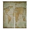 thumbnail image 1 of ABPHQTO Vintage mapa del viejo mundo japonés Noren cortina puerta ventana tratamiento cortinas 85x150 cm, 1 of 1