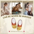thumbnail image 7 of Lsque Red Gold Glitter Pattern Womens Comfort Cotton on Scuff With Memory Foam and Anti-skid Sole Slipper-44/45, 7 of 7