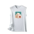 thumbnail image 5 of Tank Tops for Women Under $5 Clearance,AXXD V-neck Sleeveless Love Printed Pullover Fitted Tank Tops for Women White 6, 5 of 5