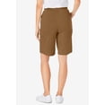 thumbnail image 2 of Woman Within Plus Size 7-Day Straight-Leg Elastic-Waist Stretchy Knit Short, 2 of 6