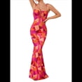 thumbnail image 1 of Vestido Maxi Ajustado de Verano para Mujer, Informal, con Tirantes Finos, Sin Mangas, Espalda Descubierta, Abertura Alta, . Rojo M, 1 of 8