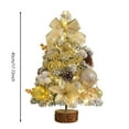 thumbnail image 2 of Tabletop Christmas Tree with LED Lights 17.7 Inch - Pre-Lit Mini Artificial Xmas Tree with Ornaments for Home, Office, Dorm Room, and Holiday Table Decor, 2 of 5