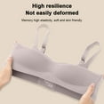 thumbnail image 3 of Wireless Bra Women's Seamless Bra Super Comfortable Bra V-Neck Adjustable Invisible Bra - Light Gray, 3 of 5