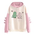 thumbnail image 1 of Pntutb Blusa de manga larga con estampado de moda para mujer Tops casuales Sudaderas con capucha Pntutb Pntutb-4331, 1 of 4