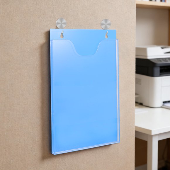 EXHUMKY 2Ud Estante Para Documentos Montado En Pared Acrílico Transparente Con Resistente Y