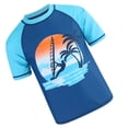 thumbnail image 5 of HAYIMI Playful Boys Beach Graphic O-Neck Short Sleeve T-Shirts With Shorts Summer Outfit Sets For Kids Comfortable Wear Easy Care Daily Comfort Clothes Sets, 5 of 6