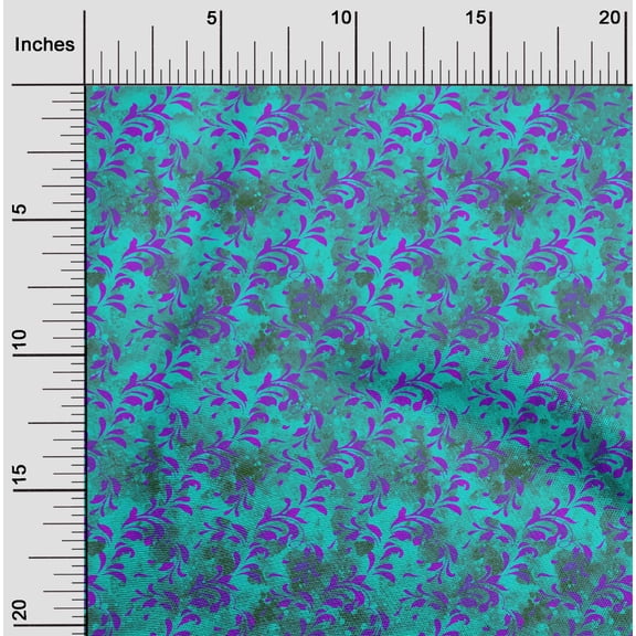 oneOone Velvet Turquoise Green Fabric Batik Sewing Fabric By The Yard Printed Diy Clothing Sewing Supplies 58 Inch Wide - 5E