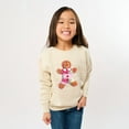 thumbnail image 2 of Gingerbread Polka Dot Patchwork Print - Youth Graphic Sweatshirt, 2 of 8