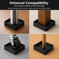 thumbnail image 5 of 2.5X2.5 inch Anti Slip Furniture Pads, Rubber Furniture Gripper, Non Slip Bed Casters For Hardwood Floors, NOGIS Anti Slide Floor Protector for Bed Couch Stoppers (Black, 4 Pack), 5 of 6