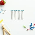 thumbnail image 6 of TABLZONE 4Pcs U-Shape Butterfly Hair Clip Elegant Hair Jewelry for Women Blue Wedding Party Accessories, 6 of 7
