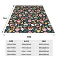 thumbnail image 3 of Zufioo Autumn Fox Owl Fleece Blanket Queen Size,Plush Bed Blanket,Ultra Soft Throw Blanket,Plush Fuzzy Cozy Blanket Perfect for Bed,Couch-80"x60", 3 of 7