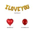 thumbnail image 3 of Bewildely Globo con letras de amor, confesión del Día de San Valentín, globo con corazón de amor, monograma de película de aluminio, decoración para Kits de decoración para fiestas Rojo Bewildely HA8818-02B, 3 of 6