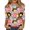 Watermelon Red, variant on JULMCOMO Breast Cancer Shirts for Women Crew Neck 3/4 Sleeve Breast Cancer Awareness Casual Pink Ribbon Graphic Tees Loose Cute Print T-Shirts Yellow 3XL