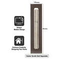 thumbnail image 3 of A&S Mezuzot Clear Mezuzah Case in Acrylic-Lucite Design Waterproof Judiaca Gifts Modern Home Prosperity Decor (Charcoal Grey, 6 Inches), 3 of 4