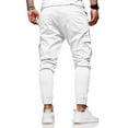 thumbnail image 2 of Men Drawstring Cargo Combat Pants Multi Pockets Jogging Gym Trousers Casual Sports Bottoms V, 2 of 3