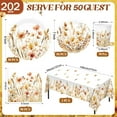 thumbnail image 2 of Fall Wildflower Party Decoration Supplies Brown Floral Paper Plates Napkins Cups Butterfly Flower Tablecloth for Autumn Thanksgiving Birthday Wedding, 2 of 4