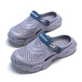 thumbnail image 4 of HXWCHs Clogs for Men on Rubber Clogs Summer Water Shoes Gardening Shoes Size: 11 Grey, 4 of 9