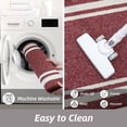 thumbnail image 3 of JAATOP Non-Slip Kitchen Mats, Absorbent Floor Mat Set of 2, Washable Floor Mat for Kitchen, 24"x 36"+ 24"x 60", Red, 3 of 8