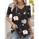 thumbnail image 3 of Blusas de moda para mujer, camiseta con estampado de flores en 3d, camiseta blanca Kawaii con cuello en V, ropa femenina, camisetas de verano de gran tamaño 2024, 3 of 5