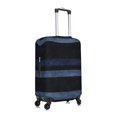thumbnail image 4 of Multi-Size Suitcase Protective Cover Full Range Double Stitching Invisible Zipper For Travel Business Darkblue Stripe_1 X-Large, 4 of 8