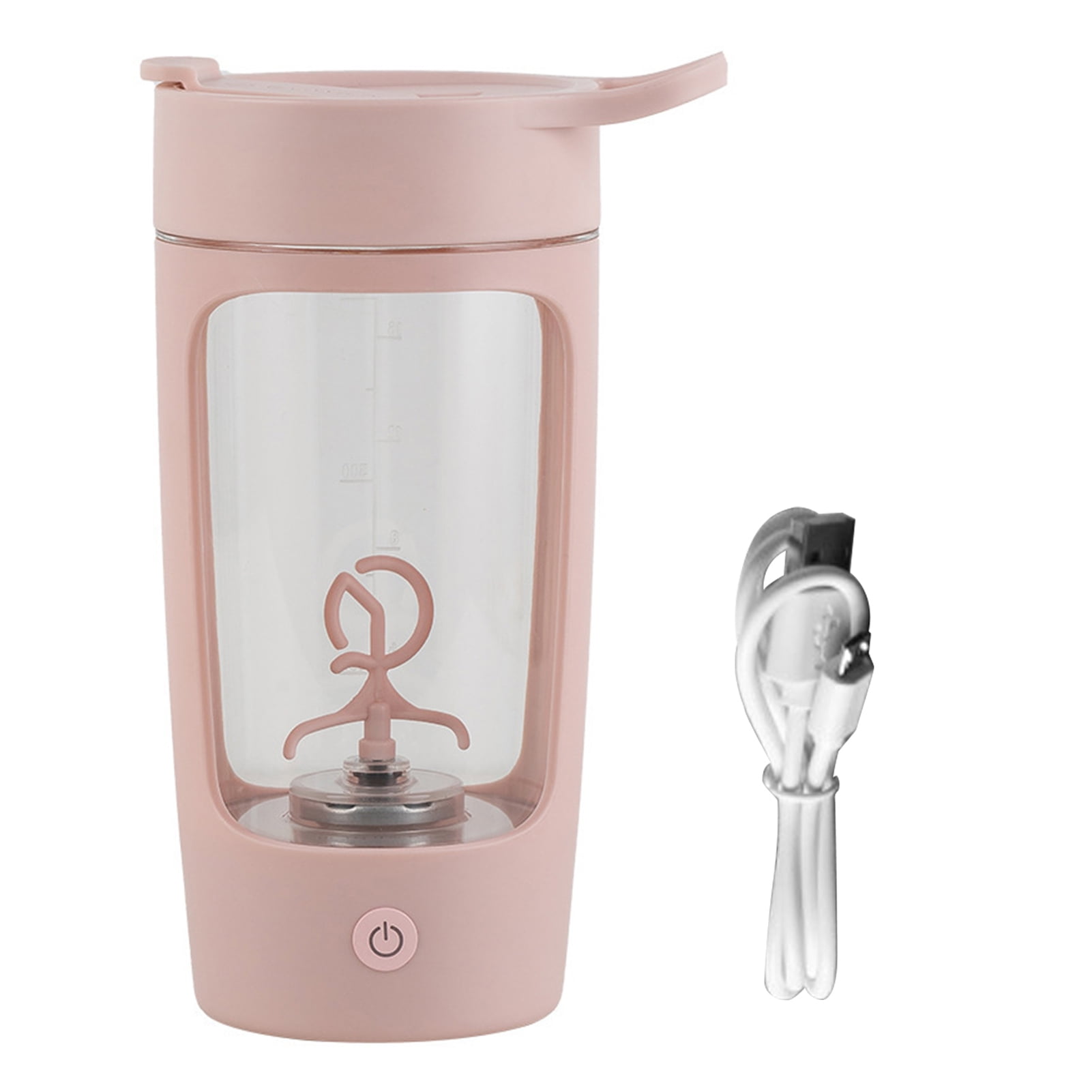 Protein Mixer Shaker Bottle With Twist And Lock Portable Pre Workout Protein  Drink Shaker Cup,smoothies And Shakes(pink)