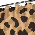 thumbnail image 3 of Beige and Black Leopard Pattern Shower Curtain 72"x72" ,Bathroom Decorative Shower Curtains Set with 12 Hooks,Modern Waterproof Washable Shower Curtain, 3 of 6