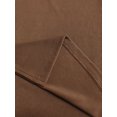 thumbnail image 5 of Women's Crew Neck Side Slit Long Sleeve Fitted Top & High Waist Skinny Pants Casual 2 Piece Outfit Set, 5 of 5