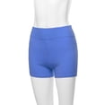 thumbnail image 5 of A2Y Women's Basic Solid Premium Cotton High Rise Bike Shorts Blue Mist M, 5 of 5