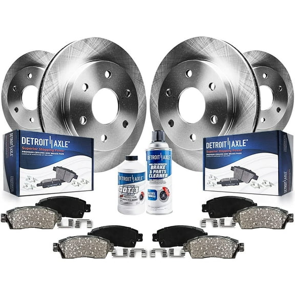 Detroit Axle - Brake Kit for 2003 2005 2005 2006 Ford Expedition Lincoln Navigator Replacement Disc Brake Rotors Ceramic Brakes Pads Front & Rear