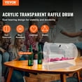thumbnail image 2 of VEVOR Acrylic Raffle Drum, Professional Raffle Ticket Spinner Cage with 2 Buttons, Transparent Raffle Spinner Drawer, Holds 10,000 Raffle Tickets or 300 Raffle Balls, 2 of 9