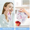thumbnail image 4 of Coolnut 4 PCS Dreamy Unicorn Pink Baby Washcloths Towel Set, Highly Absorbent & Soft Cotton Wash Cloths, 12"x 12" Face Hand Towels for Bathroom, Multi-Purpose Fingertip Towels, 4 of 5