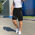 thumbnail image 6 of Sikiie Black Marble Texture Abstract Mens Pajama Shorts, Lightweight Lounge Pant with Pockets Soft Sleep Pj Shorts for Men4X-Large, 6 of 6