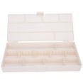thumbnail image 3 of Caja de almacenamiento con clip para bandas de goma, organizador de joyas y pendientes, herramienta de peluquería, color blanco, 3 of 13
