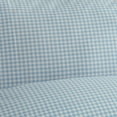 thumbnail image 3 of Laurel & Mayfair Gingham Printed 250tc 100% Cotton Percale Blue 3-Piece Sheet Set, Twin, 3 of 5