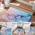 thumbnail image 5 of Bathroom Rugs 2x3 Ft, Marble Pink Blue Purple Non Slip Area Rugs for Kitchen Bedroom Entryway, Modern Abstract Art Ink Painting Washable Carpet Runner Rug Floor Mats for Bedroom Home Decor, 5 of 9