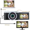 thumbnail image 3 of Digital Video Vlogging YouTube Camera Camcorder Recorder 3.0 Inch Flip Screen HD1080P 30FPS 24.0MP 16X Digital Zoom WiFi Camera with Wide Angle Lens and 2 Batteries(DC102), 3 of 8