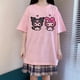 thumbnail image 3 of Cartoon Kuromied Devil Print Fashion Short Sleeve Women's T-Shirtpangjing, 3 of 4