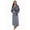 Dark Grey, variant on HEARTNICE Womens Long Fleece Robe Soft Plush Robes for Women Warm Bathrobes Comfy House Coat Full-length（Navy, XX-Large-3X-Large）