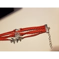 thumbnail image 4 of Charm Leather Bracelets For Women/Men Red With Tree and Bird,  Leather Bracelets, 4 of 8