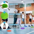 thumbnail image 3 of Uxcell 9 Inch Poly Spot Markers, 6Pcs Non Slip Rubber Floor Dots with Storage Bag Flat Agility Cones for Sports Training, Green, 3 of 6